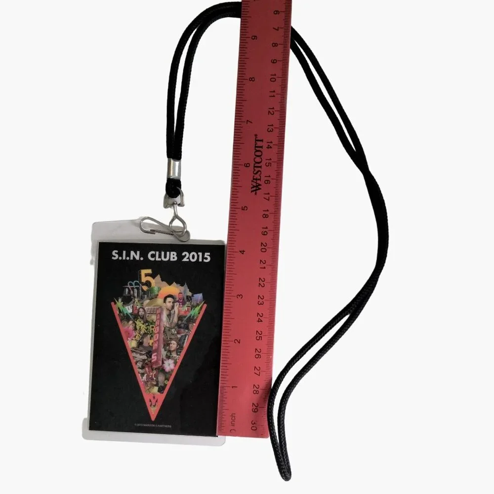 Maroon 5 Partners SIN Club 2015 Lanyard Pass